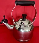 Creuset Demi Stainless Steel Whistling Tea Kettle 1.1 Liter 1.2 Quart #N14002 Used. Price: $62.00.