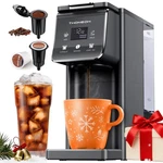 Twomeow Cup Coffee Maker With Bold Setting, Single Serve Hot & Iced New. Price: $85.33.