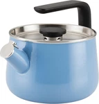 Teakettles Enamel-on-steel Stovetop Whistling Teakettle, Induction Ready, Stainl New. Price: $107.99.