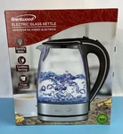 Brentwood 1.7L Tempered Glass Tea Kettle In Black New. Price: $20.00.