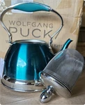 Wolfgang Puck Stainless Steel Petite Kettle And Pot With Infuser-teal Open. Price: $10.99.