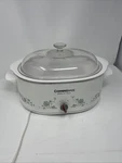Corningware Electrics 6 Qt Crock Pot Slow Cooker Callaway SCO-150 Rare Working Used. Price: $59.99.