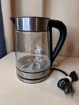 Kalorik 1.7L Rapid Boil Electric Kettle Stainless Steel Jk 46670 Tested Works Used. Price: $25.00.