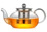 1.3QT Clear Glass Teapot With Stainless Steel Infuser Kettle All Stoves Ok New. Price: $27.95.