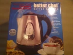 Better Chef- 7 Cup Stainless Steel Cordless Electric Tea Kettle New. Price: $23.95.
