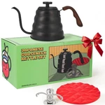 Japanese Gooseneck Kettle Stovetop With Thermometer Insulated Handle (4-PIEC New. Price: $74.54.