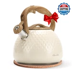 Harriet 2.5QT Whistling Stainless Steel Tea Kettle Stovetop Food Grade New. Price: $62.45.