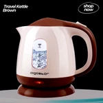 1L Bpa-free Electric Kettle, Portable Travel Boiler, Brown New. Price: $41.21.