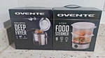 New Ovente Bundle Electric Deep Fryer With Frying Basket + 2 Tier Food Steamer. Price: $39.99.