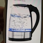 Electric Kettle Glass Cordless Fast Boil Auto Shut Off 1500W 1.8L Open. Price: $12.00.