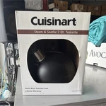 Cuisinart Steam & Soothe Qt Stainless Steel Black Whistling Kettle CKS-22MB Open. Price: $40.00.