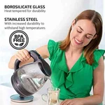Ovente Glass Electric Kettle Hot Water Boiler 1.5 Liter Borosilicate Fast New. Price: $31.00.