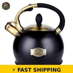 Susteas Whistling Kettle - 2.64 Quart Stainless Steel Black New. Price: $64.99.
