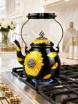 Mackenzie-childs Sunflower Special Edition Courtly Tea Kettle 2 Qt. New No Box. Price: $525.00.