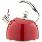 Tea Kettle 2.6 Quart Stovetop Stainless Steel Induction Ready Red Viking 3-PLY New. Price: $259.99.