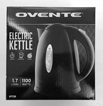 Ovente Electric Kettle, 1.5L Borosilicate Glass Countertop Water Heater Open. Price: $9.99.