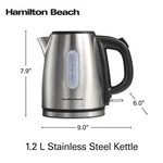 Hamilton Beach Stainless Steel KETTLE,1.2 Liter / Cup Capacity, 40852 New. Price: $23.95.