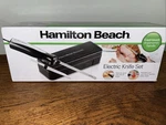 Hamilton Beach Electric Knife Set With Case New In Box. Price: $24.00.