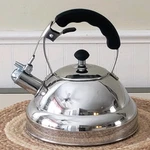 Willow Everett Whistling Tea Pot Kettle Stainless Steel Used. Price: $24.00.