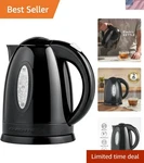 1.7L Electric Kettle Fast Boiling With Auto Shut-off & Boil-dry Lock New. Price: $31.99.