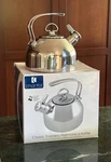 Chantal Classic Polished Stainless-steel Whistling Tea Kettle 1.8 Qt Used. Price: $179.90.
