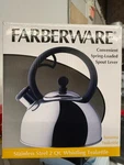 Farberware Teakettles Stainless Steel Whistling Kettle, New. Price: $29.95.