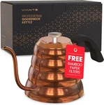Gooseneck Stovetop Pour Over Coffee Kettle With Thermometer For Drip New. Price: $86.61.