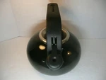 Kitchenaid 1.5 Quart Porcelain Enamel Black Whistling Teakettle Used. Price: $19.99.