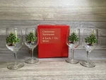 Nikko Christmas Stemware Set Of 4 Water Wine 7OZ Box Used. Price: $33.99.