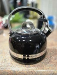 Kitchenaid 1919 Black Stainless Steel Whistling Tea Kettle Ergonomic Handle Used. Price: $18.96.