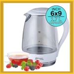 Brilliant Cook Electric Kettle With Led Light 1.7L Huge Capacity White 6X9 Inch New. Price: $56.48.