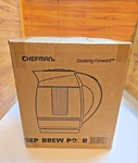 Nib Chefman Cooking Forward Precise Temp Plus 1.8L Electric Kettle Open. Price: $24.99.