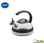 Farberware Stainless Steel Whistling Tea Kettle 2.3 Quart Stovetop, Silver New. Price: $32.59.