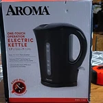 Aroma AWK-110B Cordless Electric Kettle 1.7L Black Bpa-free Rapid Boil New. Price: $17.99.