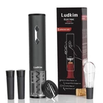 Ludkim 5-IN-1 Battery-powered Electric Wine Opener Gift Set, Silver New. Price: $34.47.
