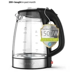 Nisvitu 1.7L Cordless Electric Glass Kettle Cool Touch Auto Shut-off Keep Warm New. Price: $29.85.
