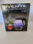 Ovente Electric Hot Water Portable Glass Kettle With Filter 1.5LITER Black KG83B New. Price: $30.00.