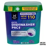 Member's Mark Dishwasher Pacs, 110 Ct Platinum Clean, Automatic. New. Price: $26.78.