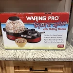 New Waring Pro Popcorn Maker Popper W/melting Station Original Box PCM2000SA Open. Price: $89.99.