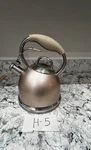 Wolfgang Puck Tea Kettle Pot Stainless Steel 2.45 Qt Nice Used. Price: $19.95.