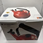 Creuset Enamel Steel 1.7 Qt Classic Whistling Kettle Cerise Chambray Read Used. Price: $29.99.