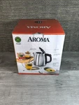 Aroma AWK-266SB 1 Cordless Electric Kettle Stainless Steel Open. Price: $18.99.