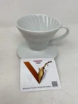 New Hario V60 Coffee Dripper White Ceramic Size Pour Over VDCR-01 Open Box. Price: $24.99.