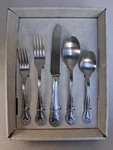 Pioneer Woman Agatha Satin 20 Piece Flatware Stainless Set Service For 4 Used. Price: $26.50.