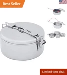 Alpine Stainless Steel Stowaway Camping Pot Lightweight & Durable 1.2 Quart New. Price: $53.99.