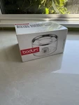 Bodum Bistro Warmer Hand Blown Glass Tea Kettle In Box Coffee Accessory Used. Price: $40.00.