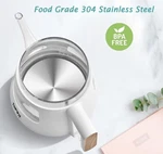 Bpa-free White 1 Liter Electric Kettle Removable Stainless Steel Infuser Heater New. Price: $89.26.