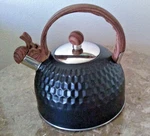 Haoxuetech Hammered Stainless Steel 2.5L Stovetop Kettle, Black *new*. Price: $129.95.