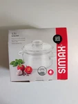 Simax 1.5L Borosilicate Glass Pot Lid Nyko Heat Resistant Cook Serve Czech New. Price: $29.99.