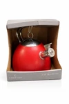 Crofton 2 Qt Tea Kettle Stainless Steel Red Whistle Stove Top New Box. Price: $22.00.
